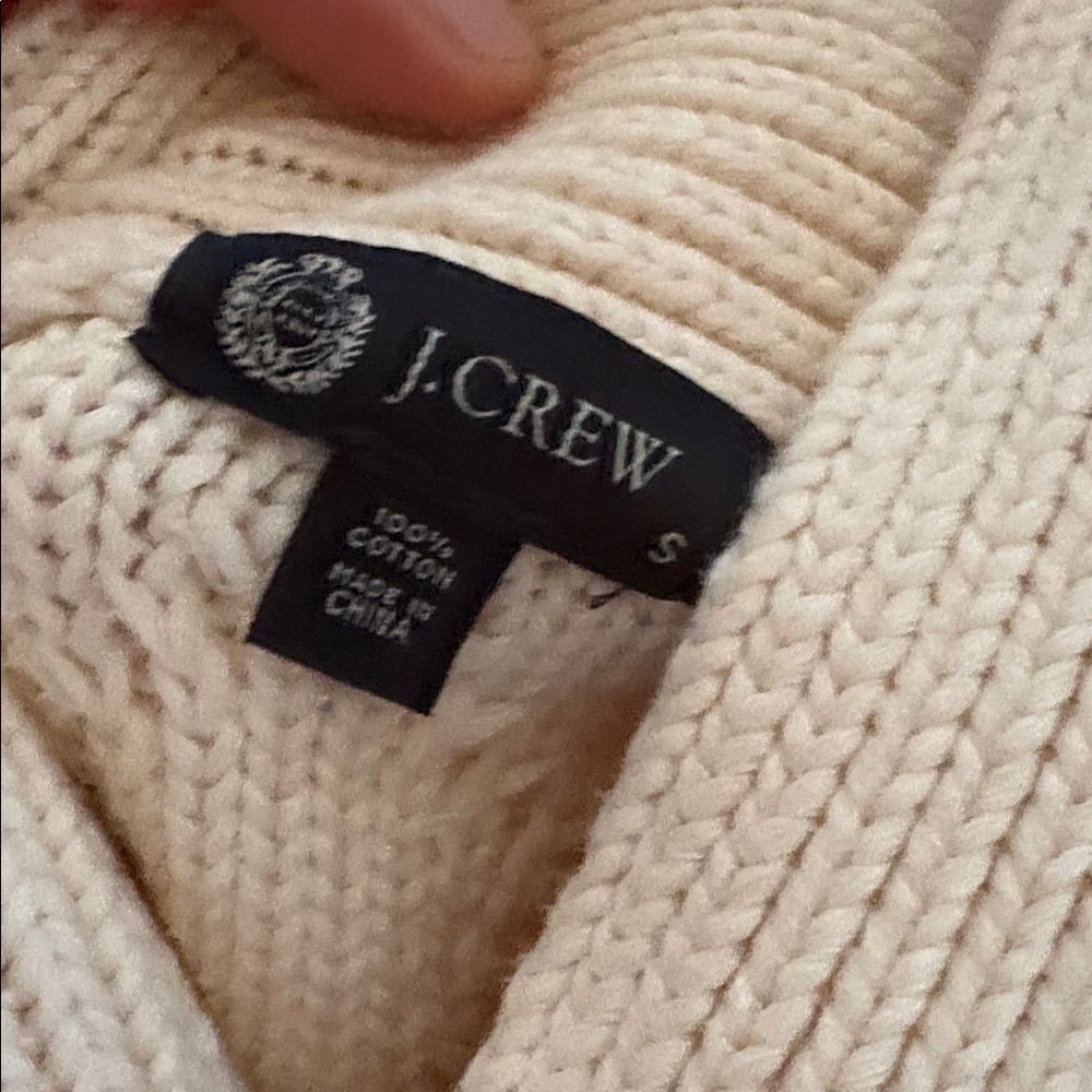 Cable sweater in cream BY J Crew - Picture 7 of 8